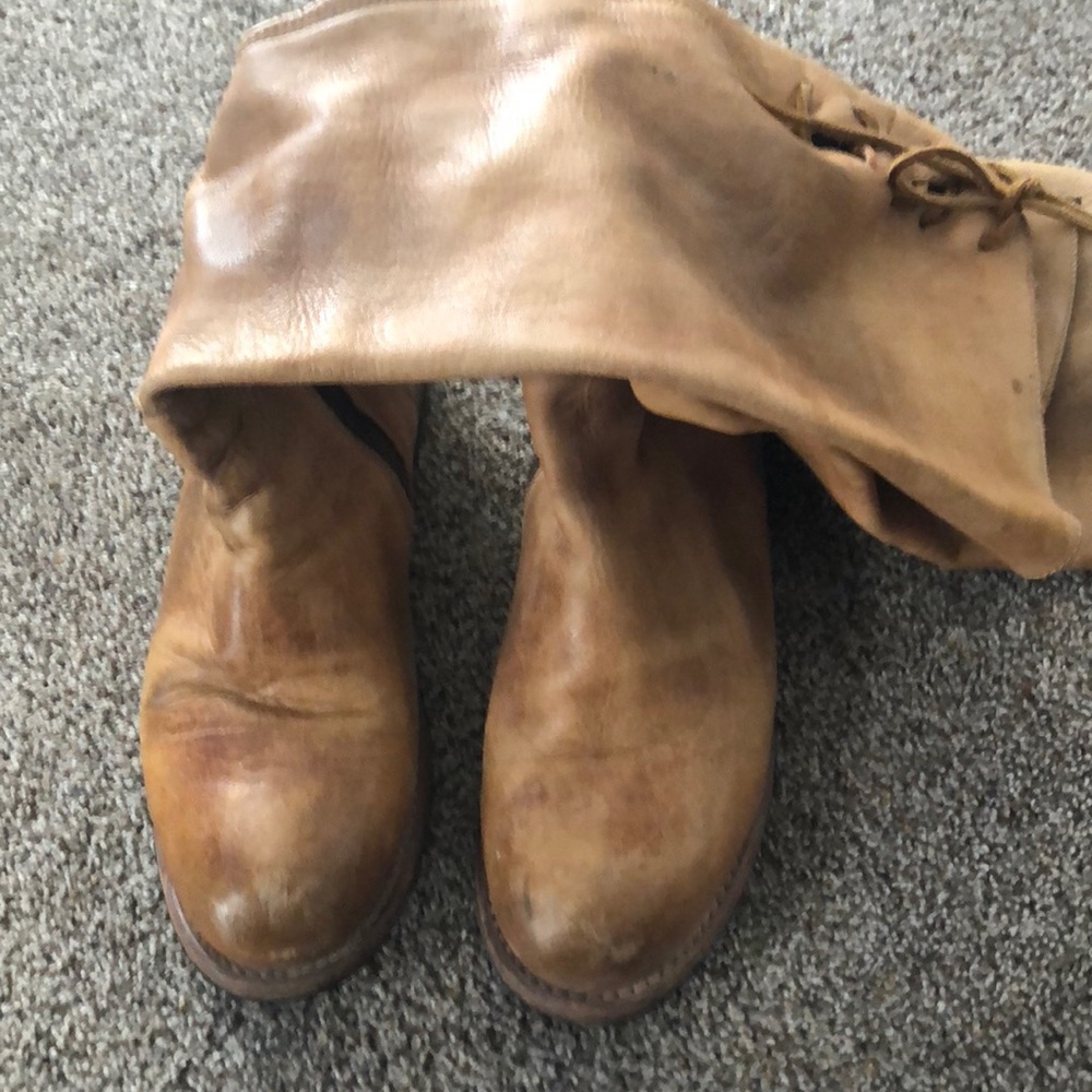 Bed Stu tall tan boots